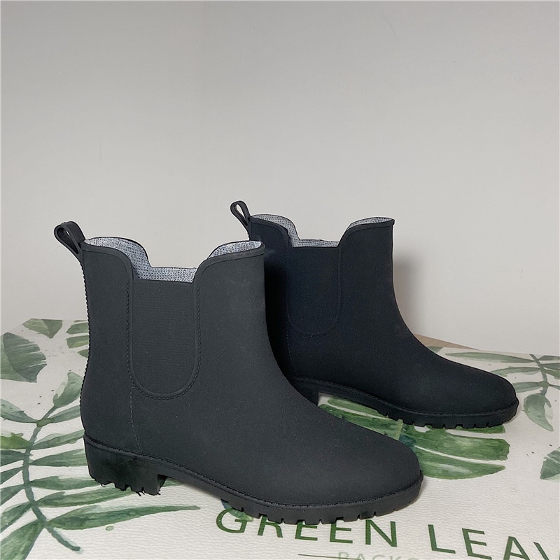 Women's Fashion Non-slip Short Casual Ding Rain Boots foto 3