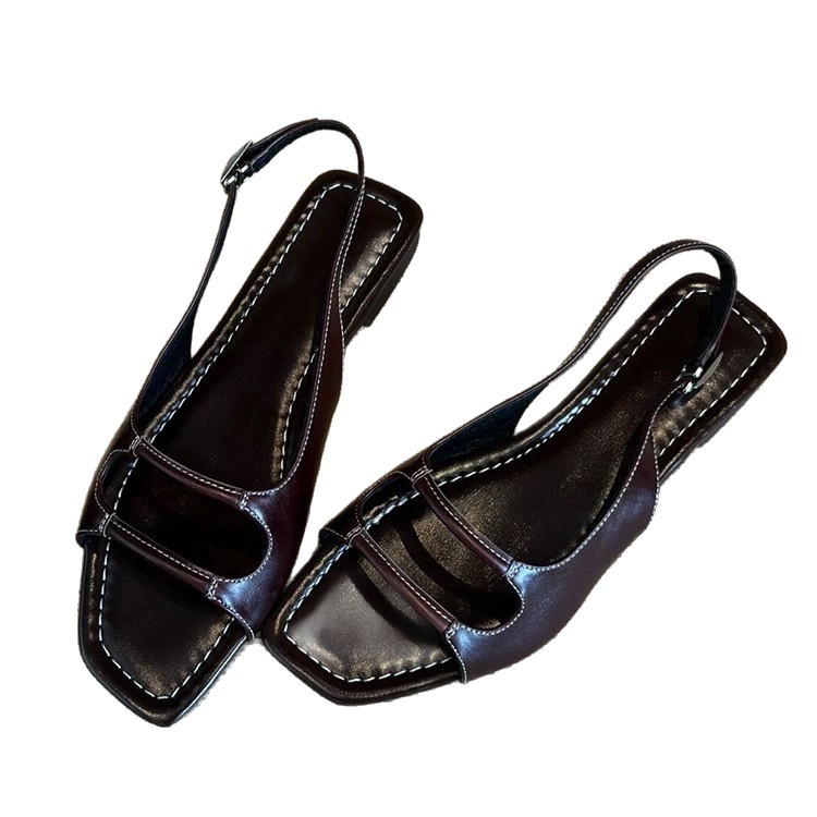Summer Beach Casual Back Strap Flat Shoes foto 4