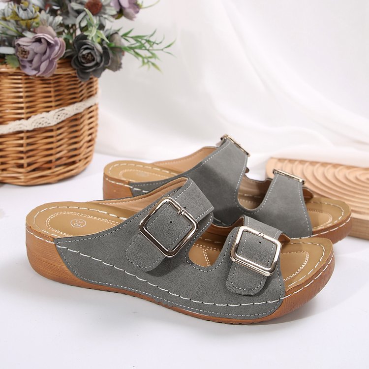 Plus-size Birkenstock-style Sandals With A Single Strap Buckle foto 4