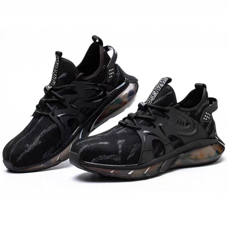 Steel Toe Cap Anti-smashing And Anti-penetration Soft Bottom Sports Anti-slip Safety Shoes foto 2