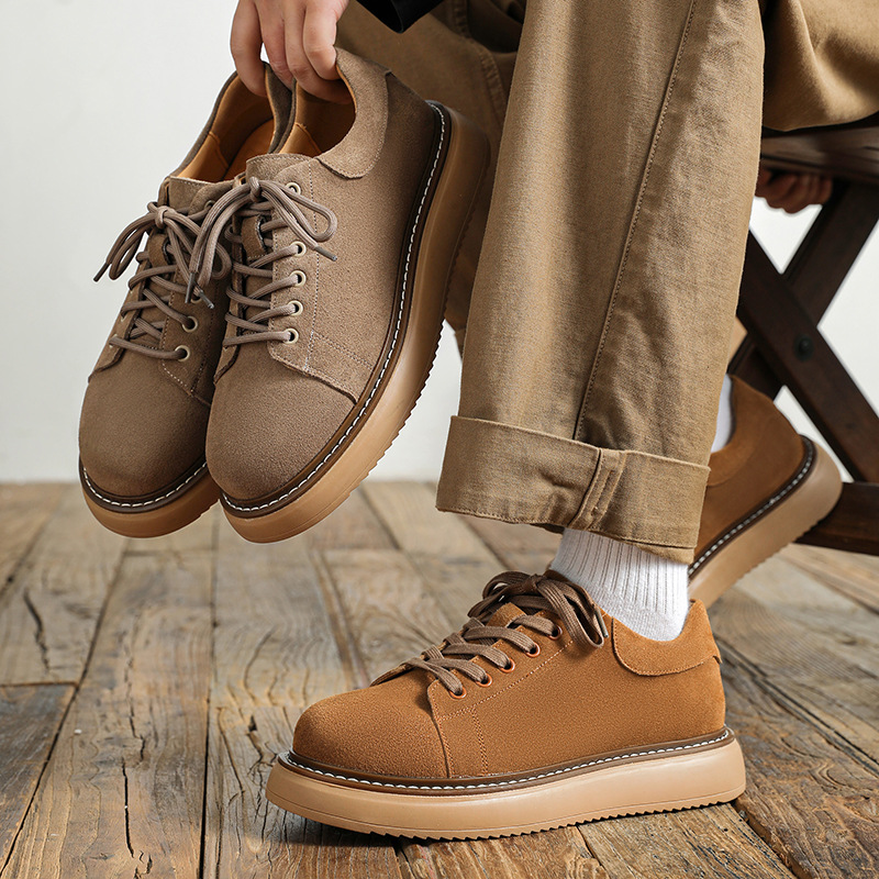 Suede Retro Workwear Shoes For Men foto 3