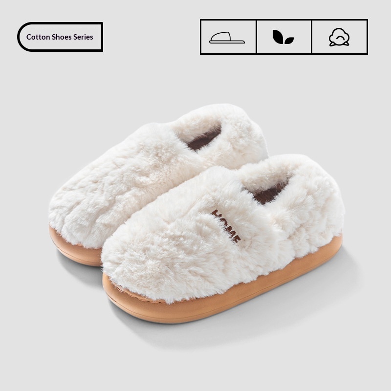 Indoor Home Warm And Anti-slip Cotton Slippers For Men foto 4