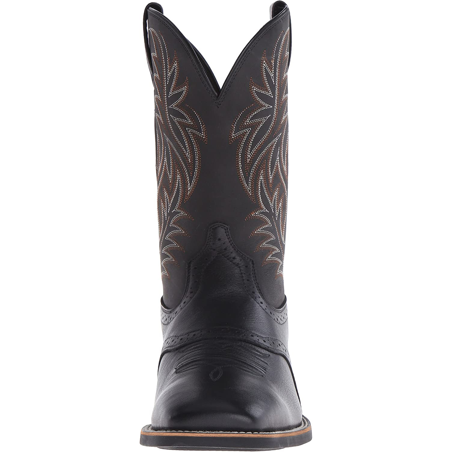 High Embroidery Vintage Engraving Stitching Wide Head Western Cowboy Boot foto 5