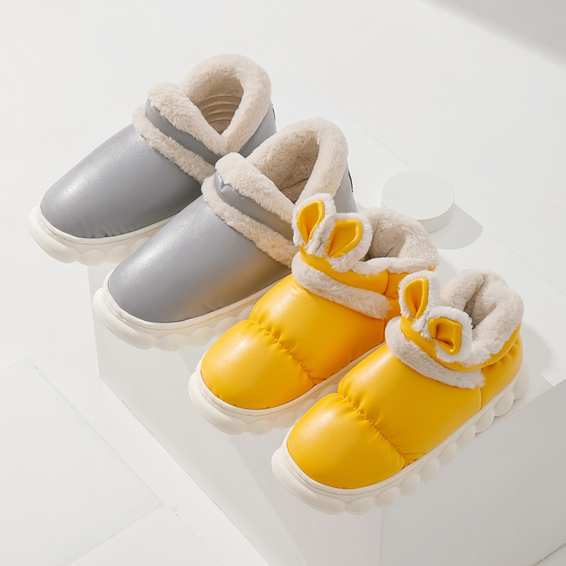Interior Home Couple Waterproof Non-slip Cotton Shoes foto 2