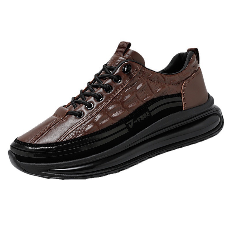 New Springautumn Mens Casual Shoes With Thick Soles foto 2