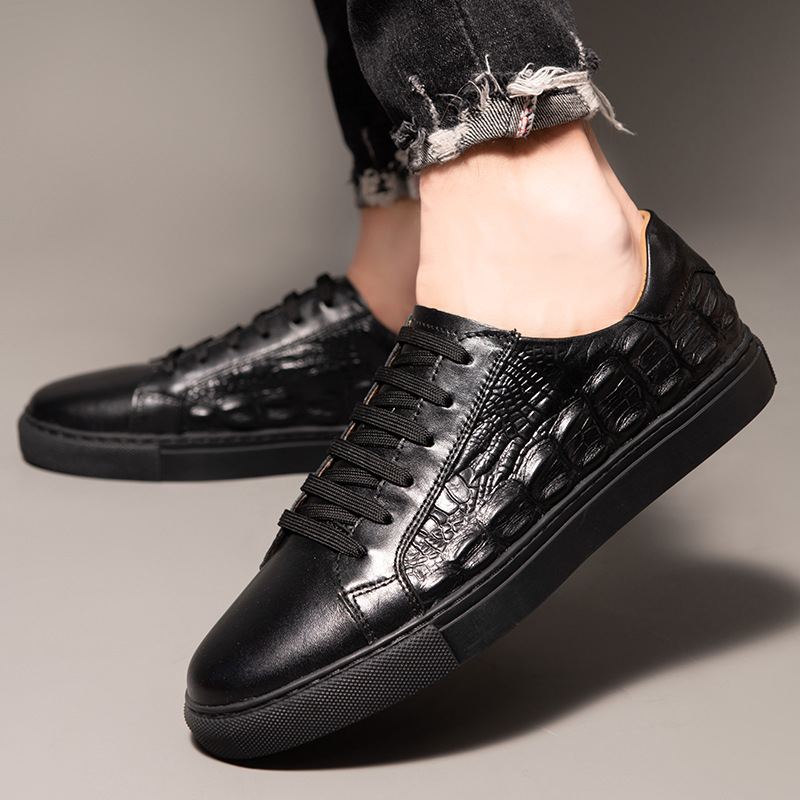 Casual Trend Grain Men's Low Trendy Shoes foto 5