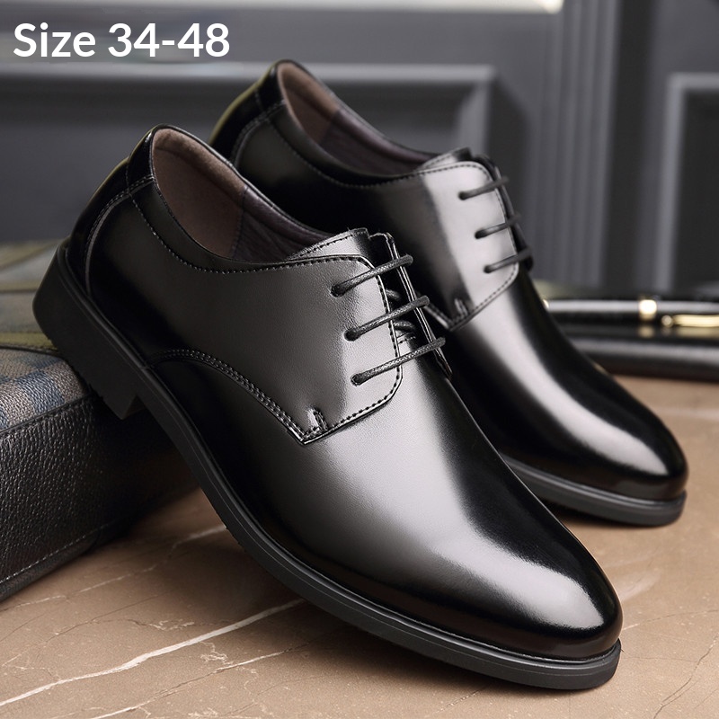 Genuine Leather Business Formal Extra-Large Mens Leather Shoes foto 2
