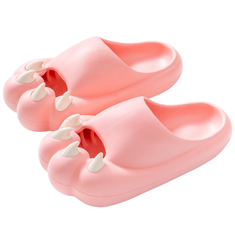 Women's Platform Non-slip Cute Cat Claw Slippers foto 5
