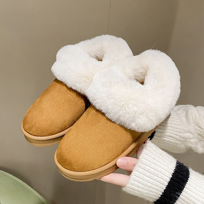 Women's Round Toe Vintage Height Increasing Snow Boots Cotton Shoes foto 3
