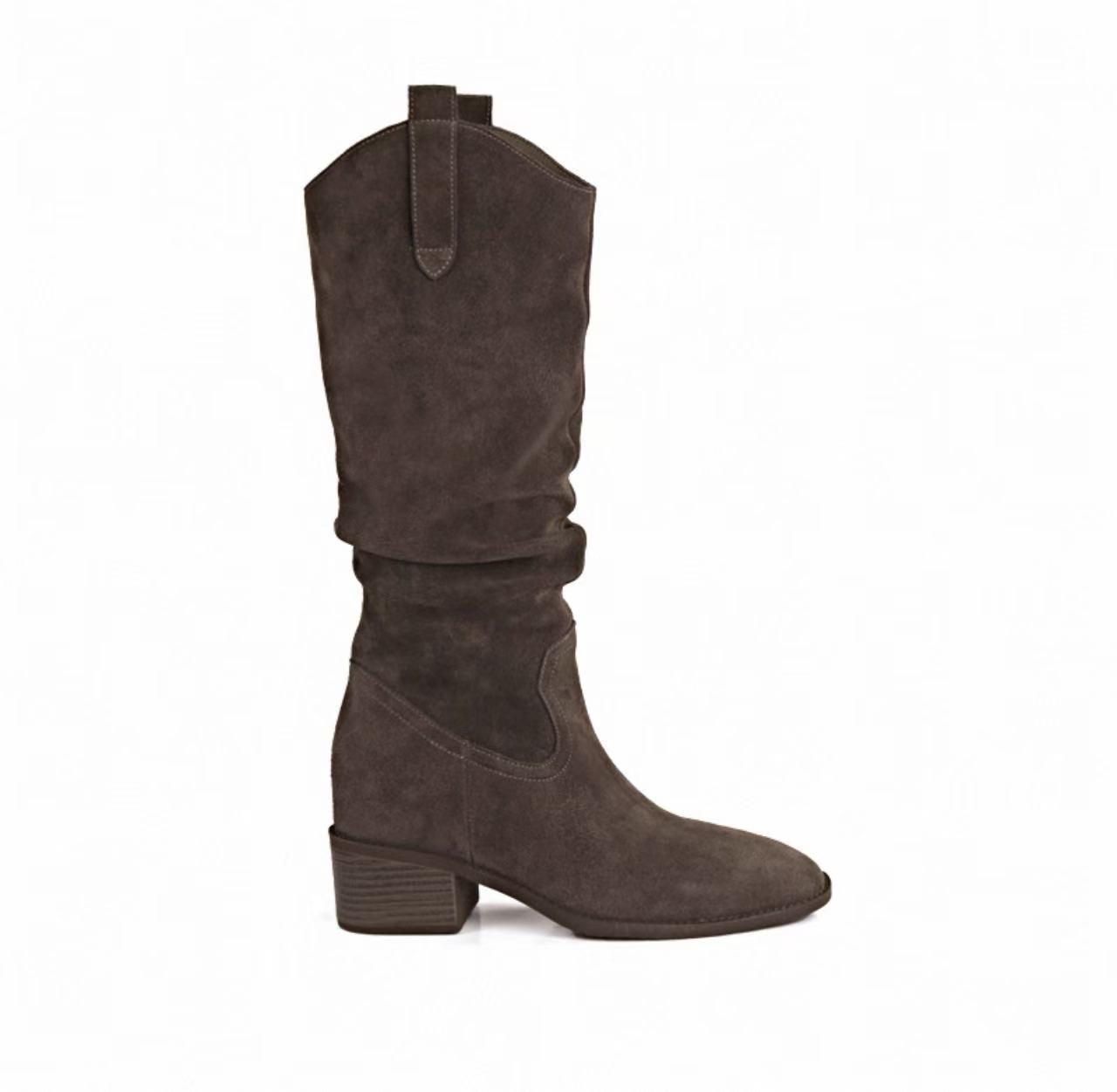 Leather Small Hight Increasing Martin Boots foto 3