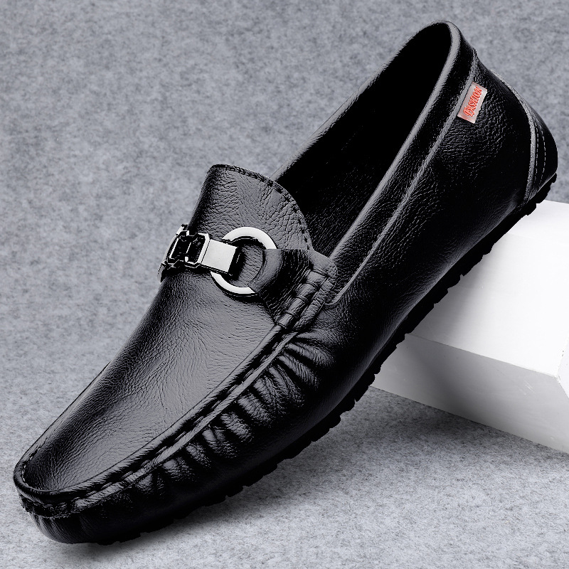 Mens Soft-soled Versatile Breathable Leather Casual Shoes foto 3