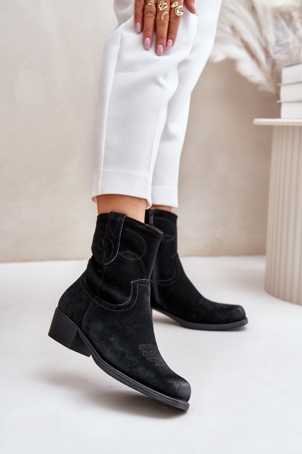 Laarsjes met hoge hak Step in style