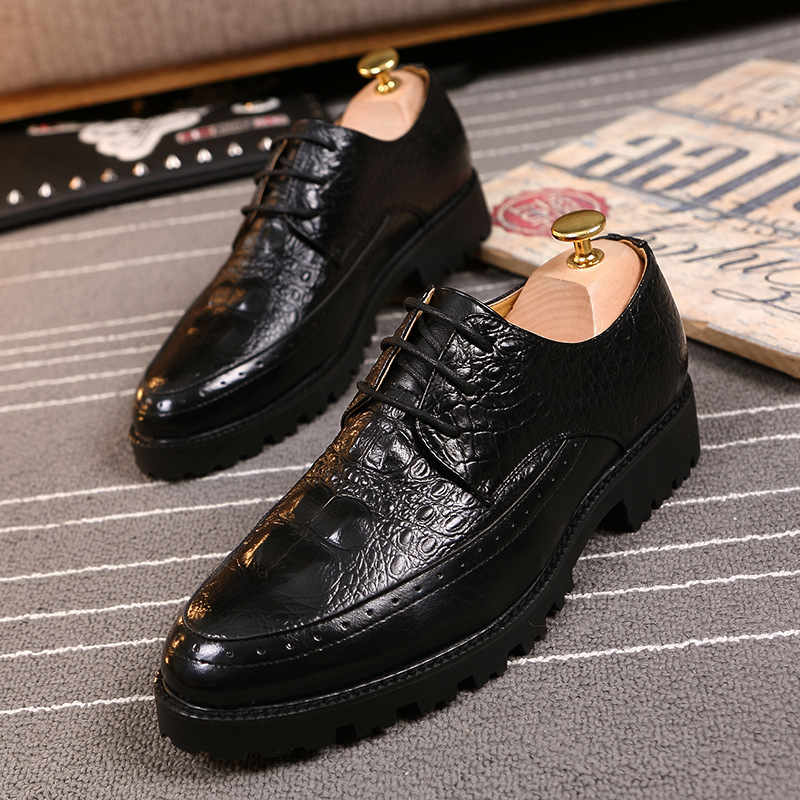 Trendy Mens Casual Height-increasing Shoes British Style foto 4