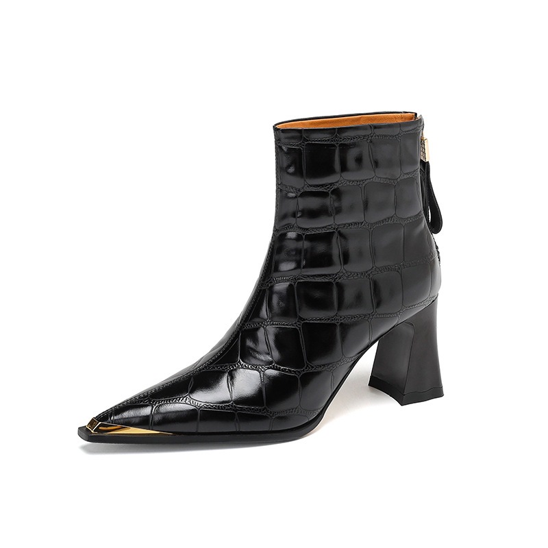 New Autumnwinter Pointed-toe Ankle Boots Featuring Slender Stiletto Heel And A Back Zipper foto 4