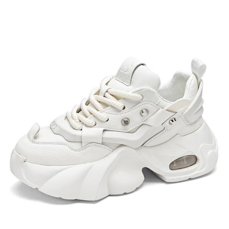 All-match Breathable Platform Stitching Trendy Dad Shoes foto 5
