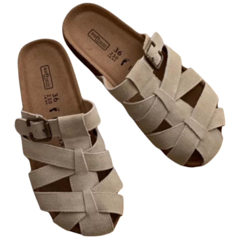 Casual Versatile Hollow-out Birkenstock-style Slip-on Mules With A Closed-toe Design foto 5