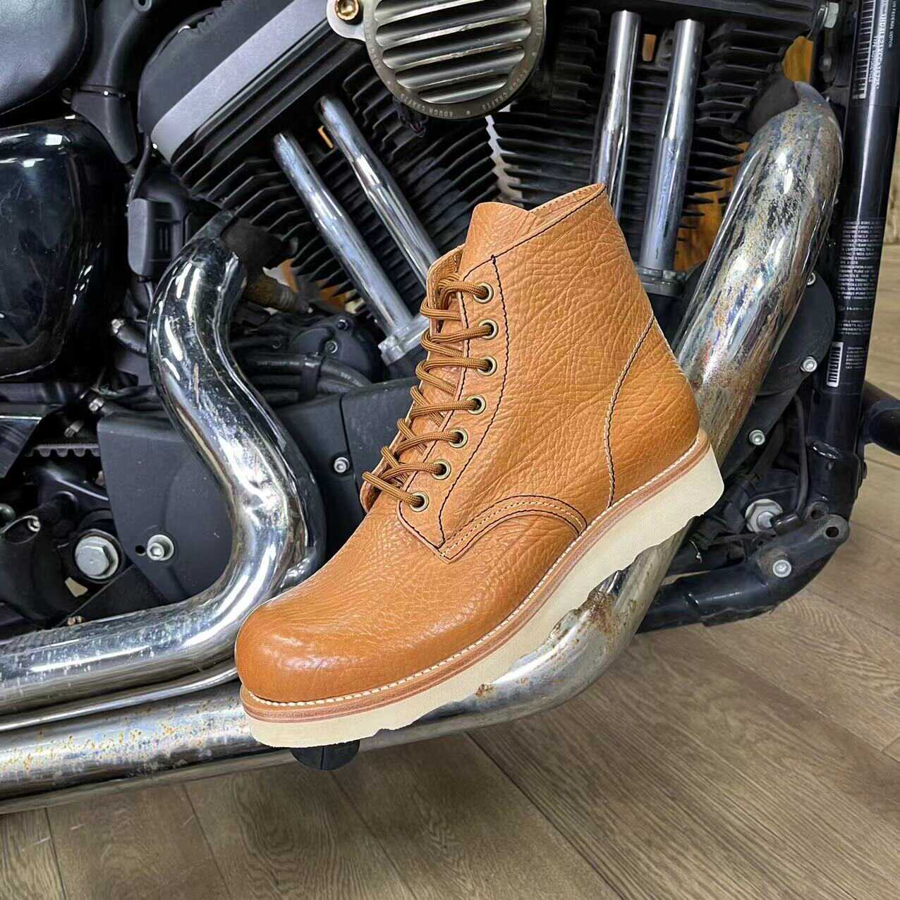 Vintage Work Male Leather Martin Boots foto 4