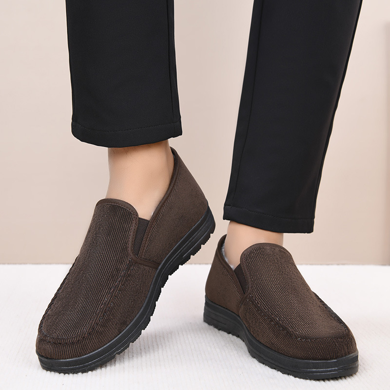 Autumn And Winter Old Beijing Cloth Shoes Fleece-lined Thickened foto 5