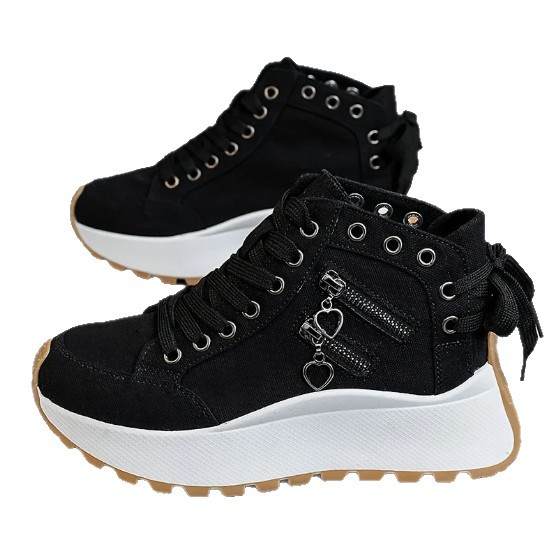 High-top Platform Female Fashion Casual Board Shoes foto 5