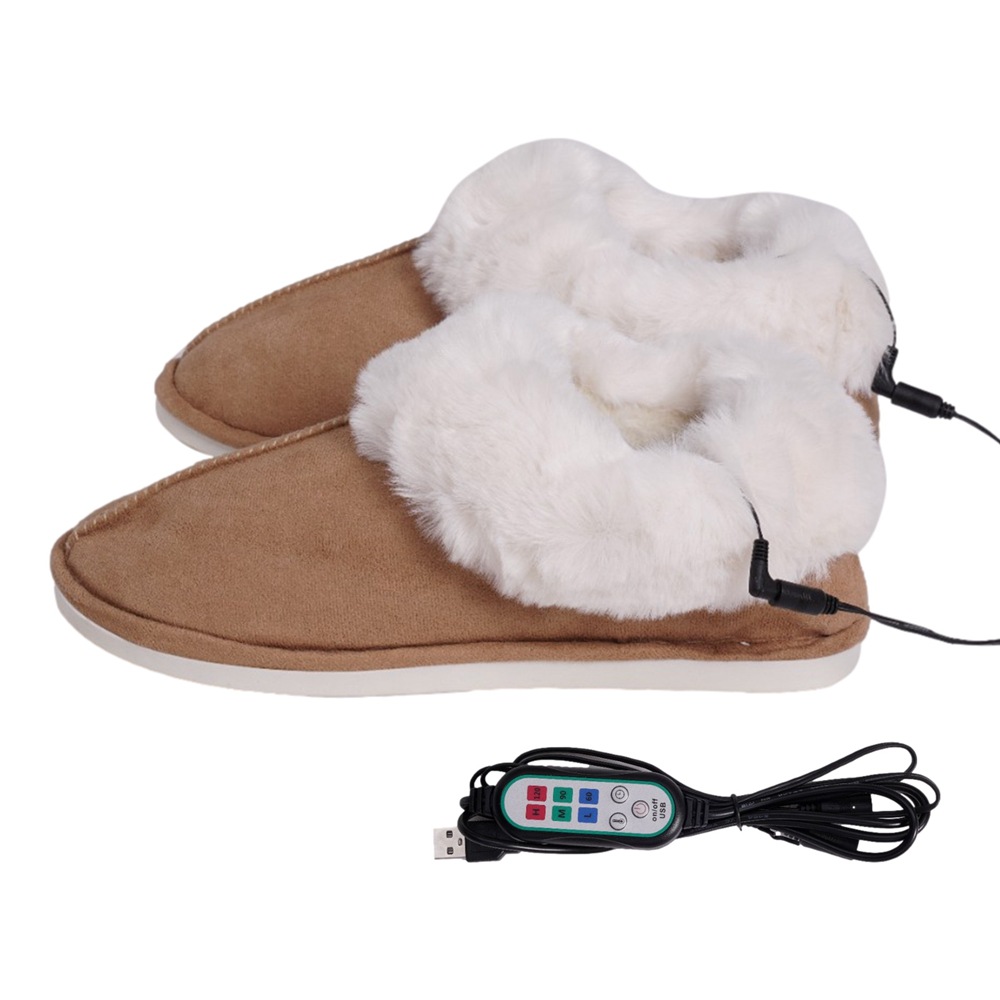 USB Electric Slippers USB 5v Heating Warm Shoes foto 2