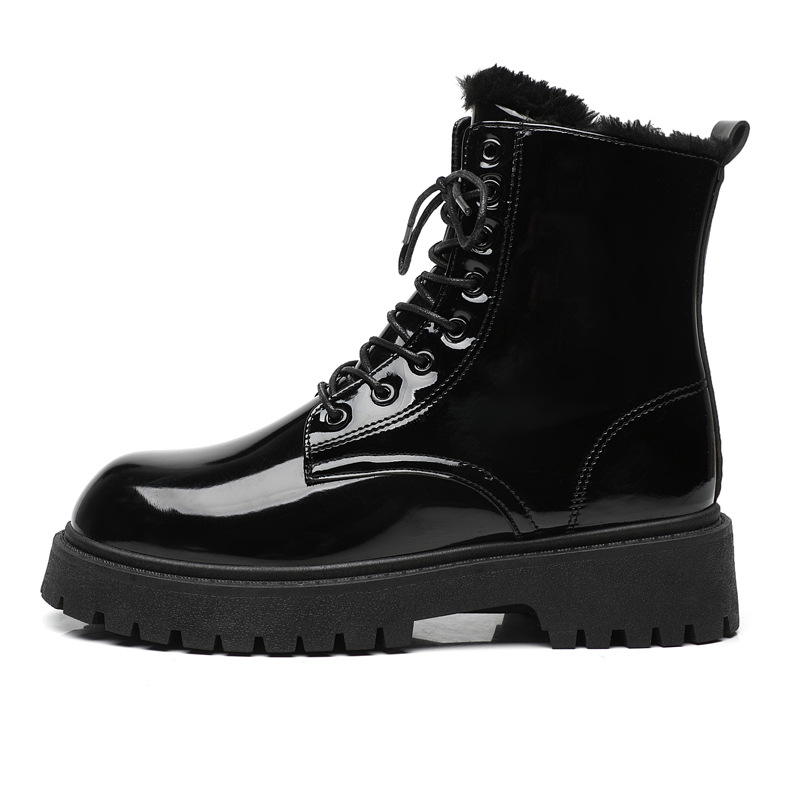 Martin Black Working Wear British Style Casual Motorcycle Leather Boots foto 3
