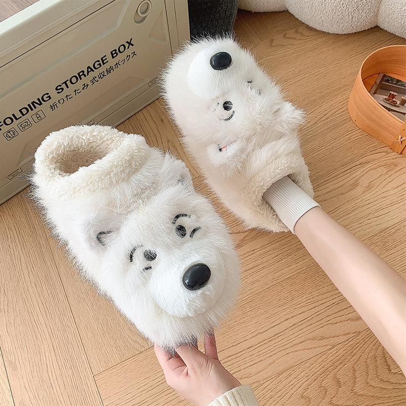 Ankle Wrap Cotton Slippers Female Interior Home Insulated Cotton-padded Shoes foto 5
