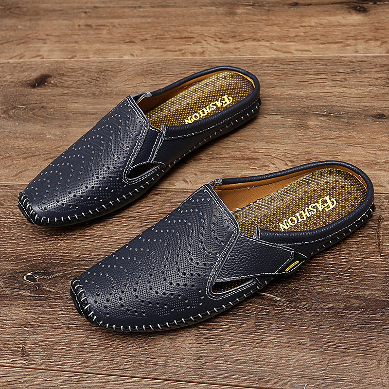 Muller Shoes Hole Low-top Cowhide Surface Slip-on foto 5