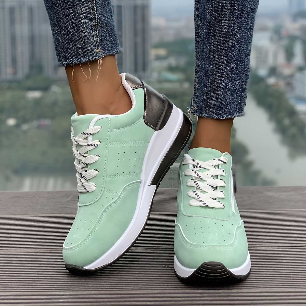 Women's Casual Sneakers With Thick Soles foto 3