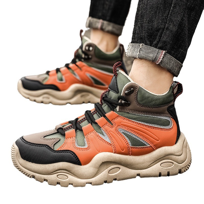 Men's Shoes Autumn High-top Men's Sports Leisure Youth Running Daddy Tide Shoes foto 3