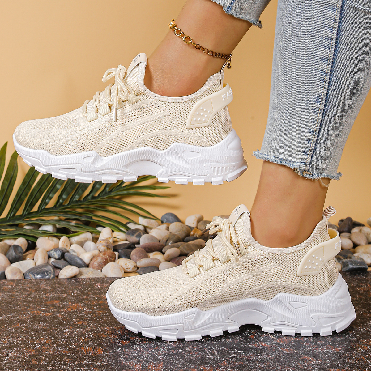 Women's Fashionable Breathable Sports Mesh Shoes foto 4