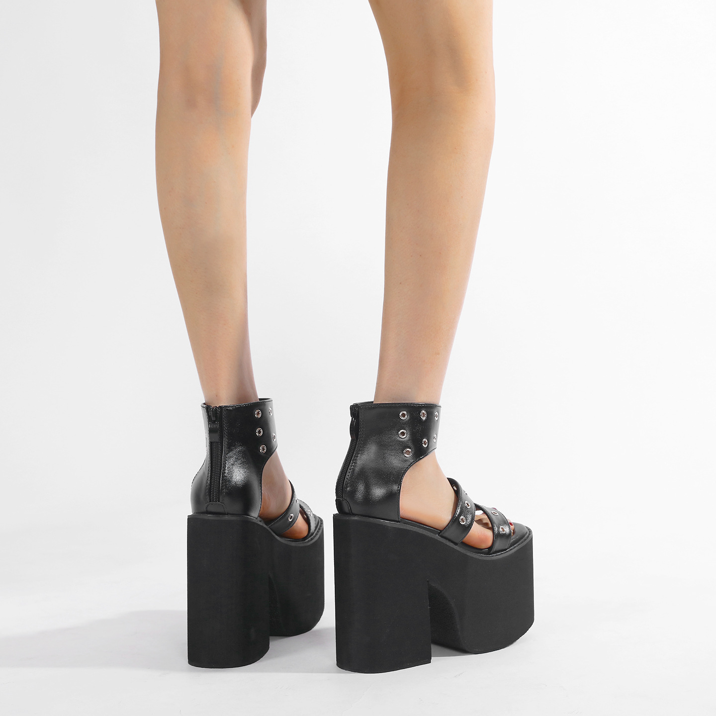 Women's Wedge Heel Thick-Soled Roman Sandals foto 3