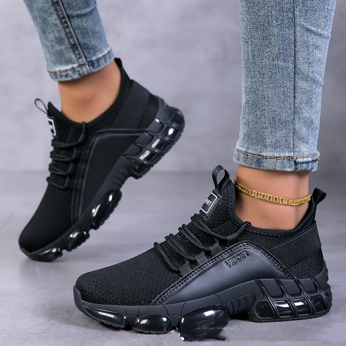 Fashionable Versatile Student Running Cloth Sneakers foto 2