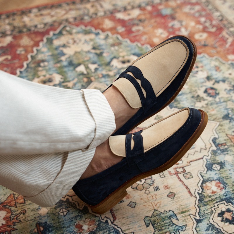 Retro Loafers Genuine Leather Handmade Leisure foto 2