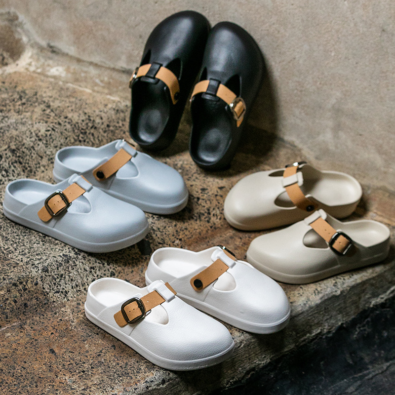 Baotou Semi-slipper High-style Couples No-hole Sandals foto 4
