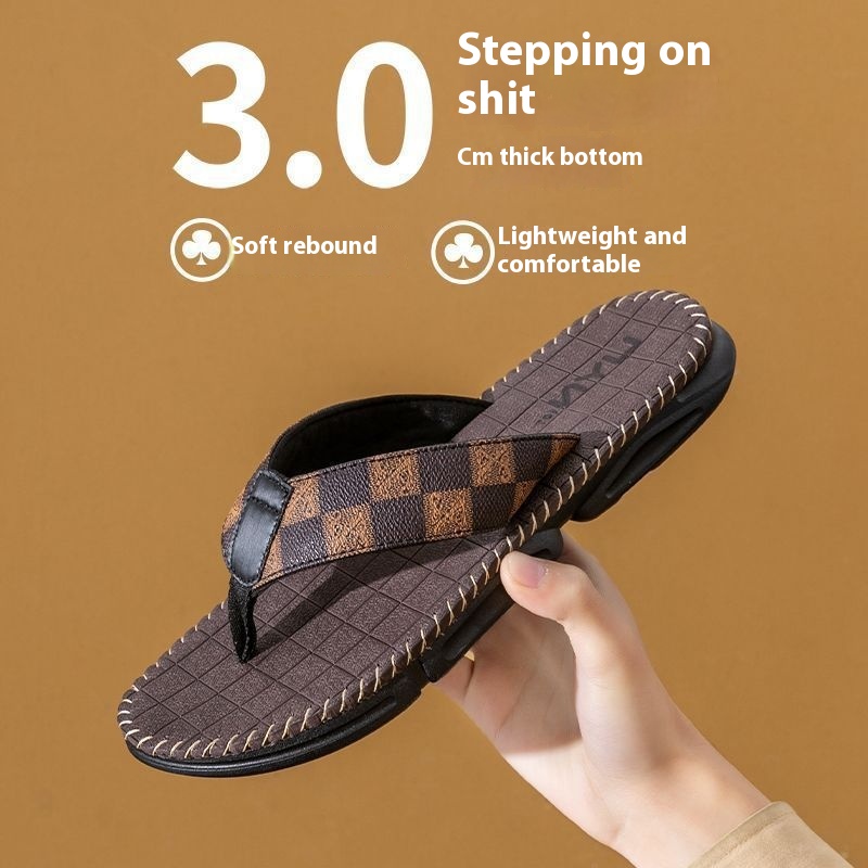 Non-slip Wear-resistant Outdoor Summer Flip-flops Men's foto 2