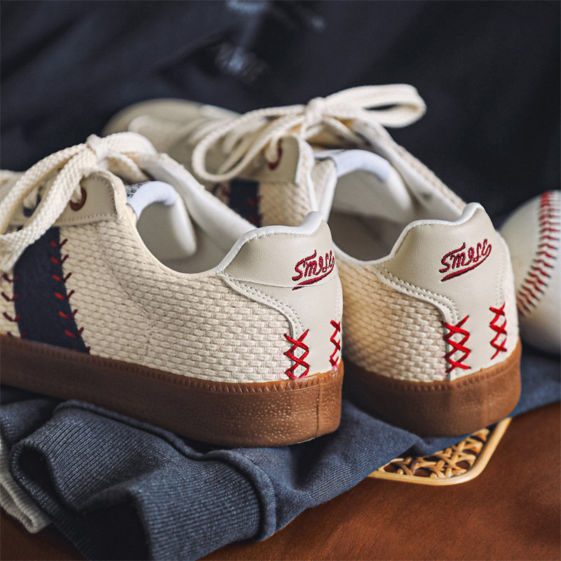 Student Couple Breathable Mesh Panel Niche Sports Casual Men's Shoes foto 2
