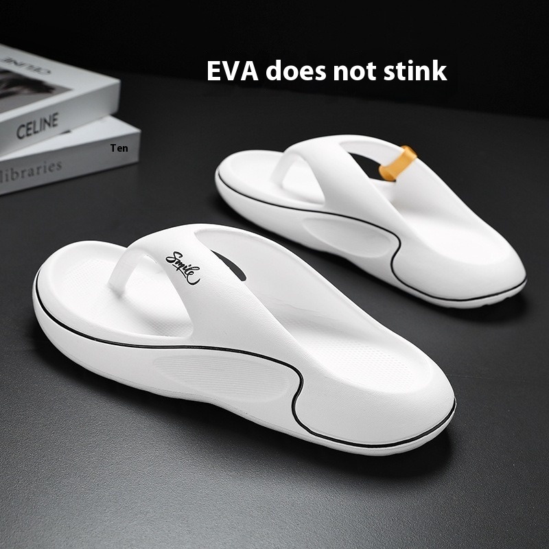 Thick Bottom Wear-resistant Cool Beach Soft Bottom High-end Men's Slippers foto 4