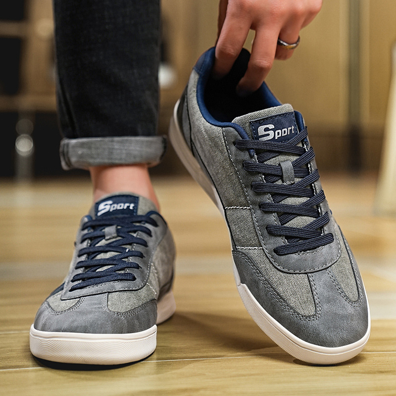 New Plus Size Denim Men's Outdoor Casual Shoes foto 5