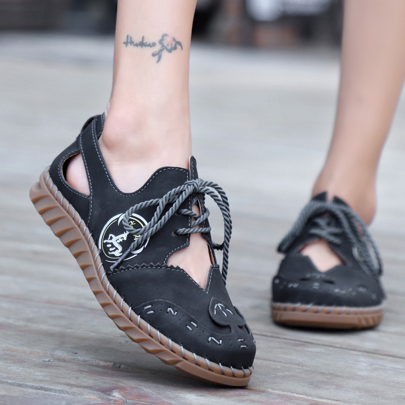 Plus Size Handmade Hollow Breathable Women's Sandals foto 4