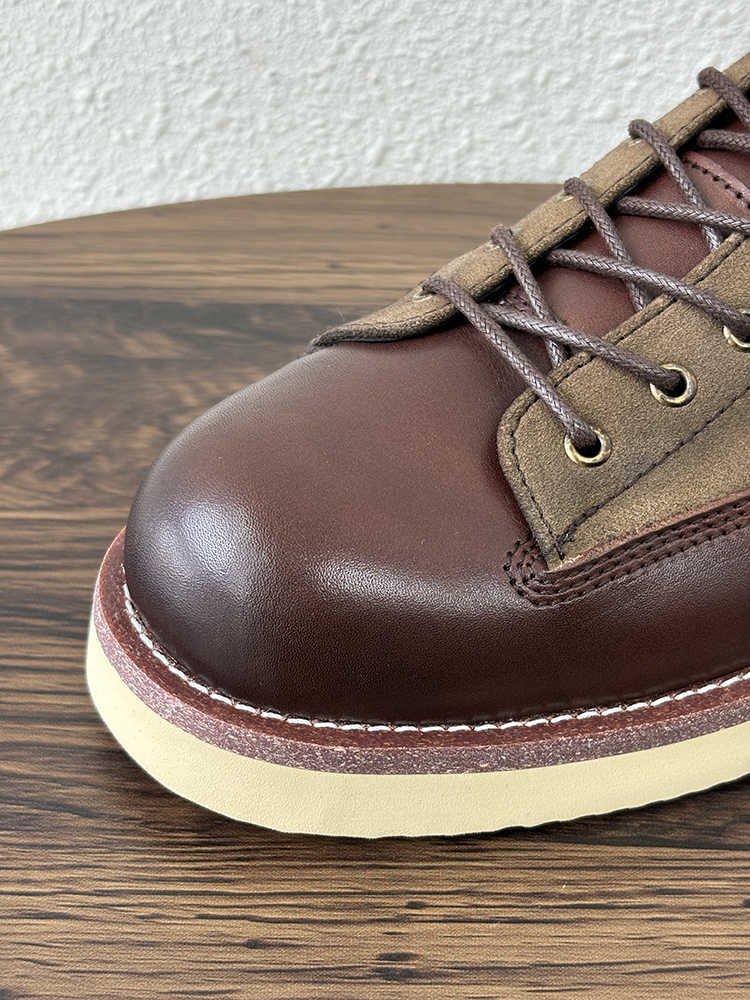 Work Shoes Color Matching Casual Retro Platform Leather Shoes foto 3