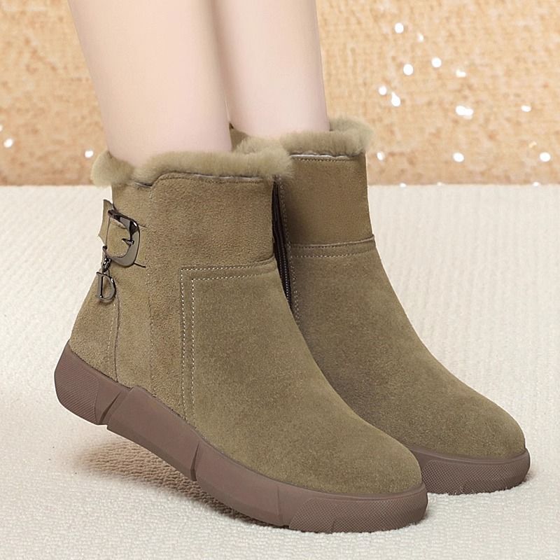 Large Size Snow Boots New Fur Integrated Comfortable Thickened Warm foto 4
