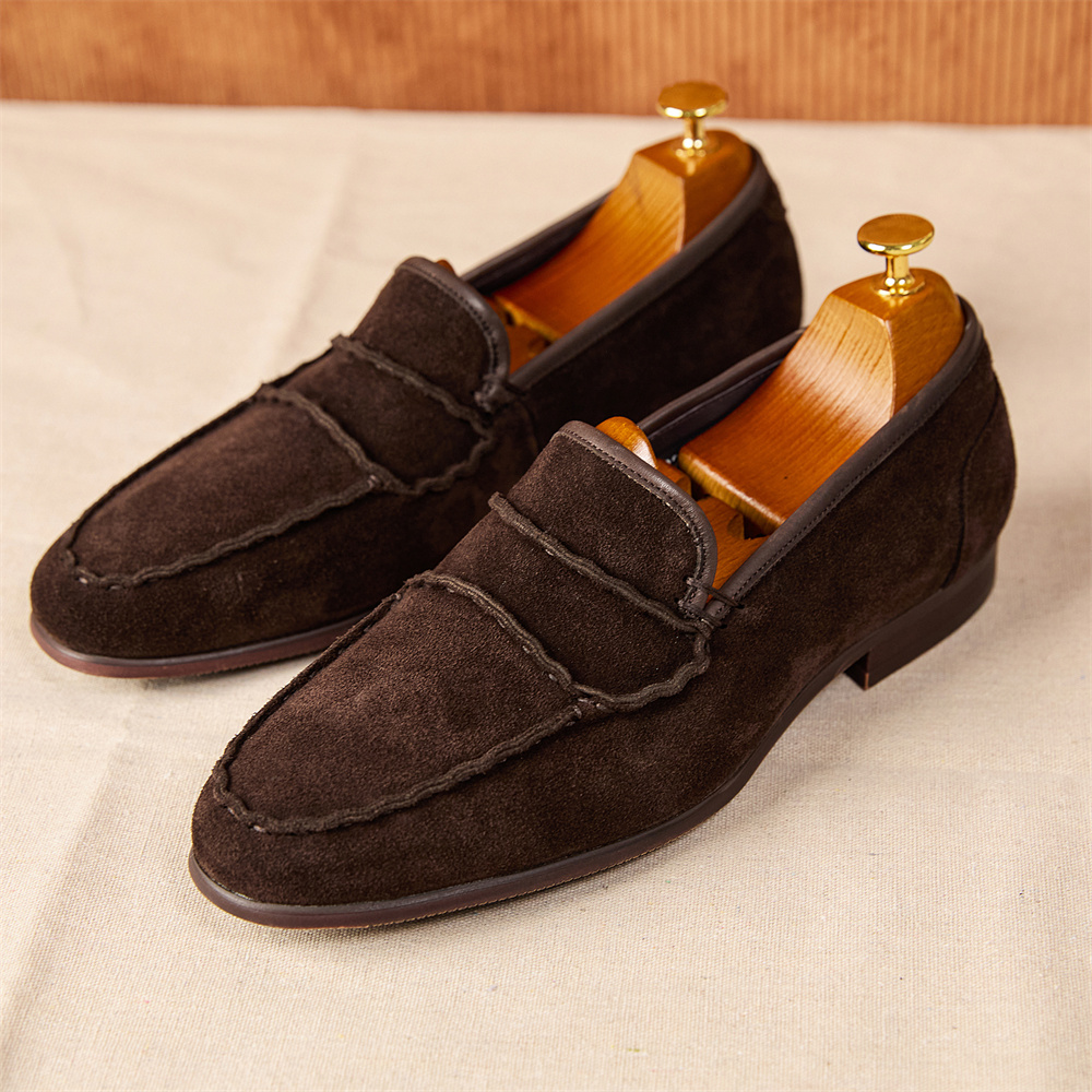 Men's Retro Shoes A Fashionable Suede foto 4