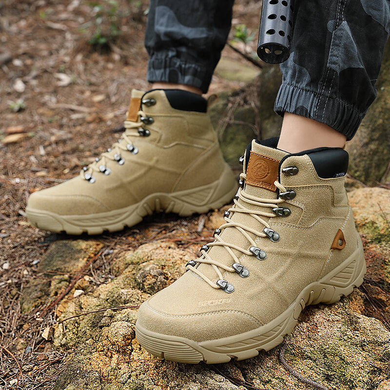 Men's Middle High Top Autumn And Winter Mountaineering Plus Size Hiking Boots foto 4