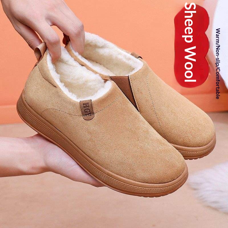 Fleece-lined Merino Wool Slip-on Snow Boots With Anti-slip Soles foto 2