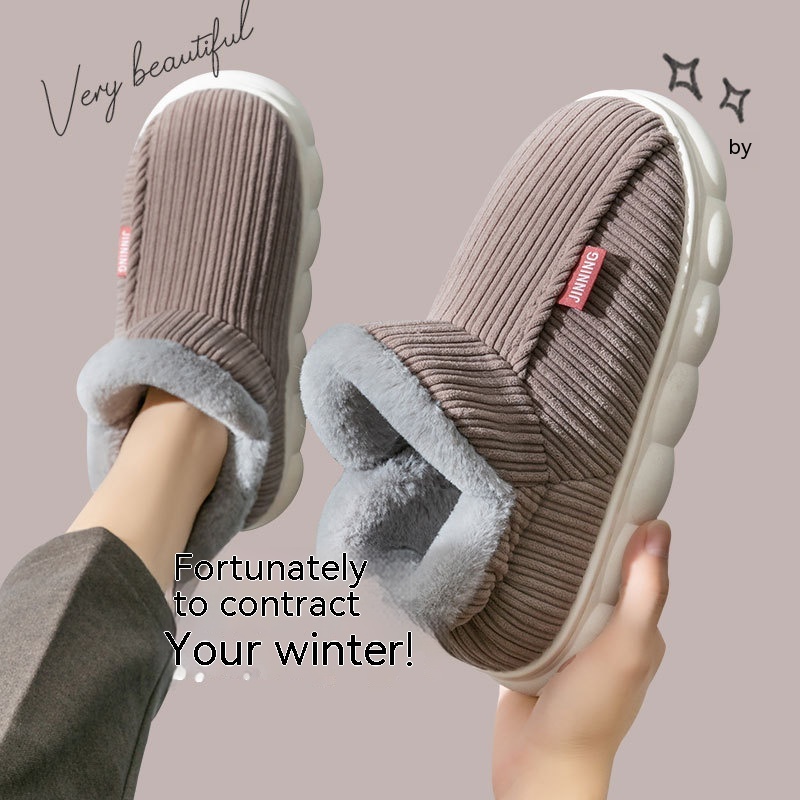 Men's And Women's Fashion Home Indoor Non-slip Warm Slippers foto 5