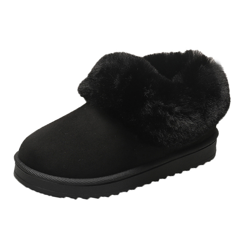 Women's Round Toe Vintage Height Increasing Snow Boots Cotton Shoes foto 2