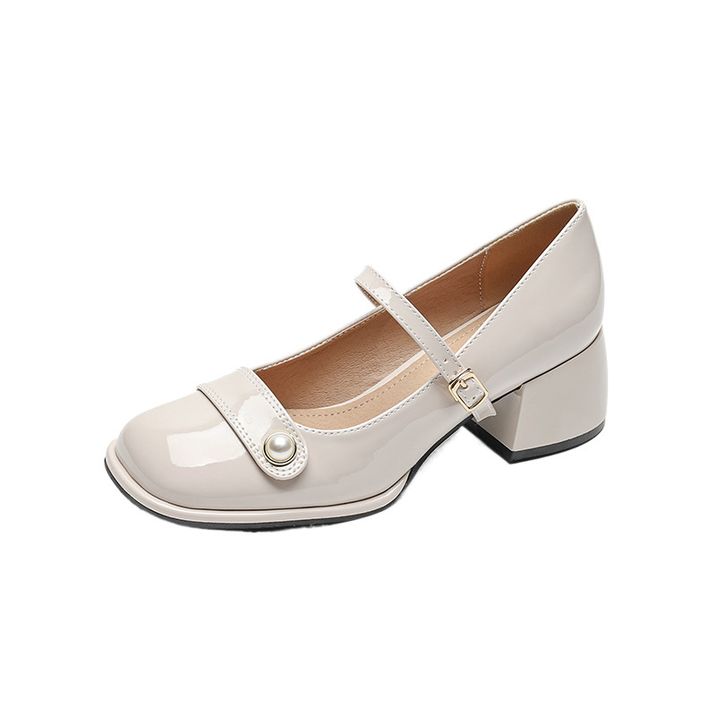 French Style With Fairy Chunky Heel Pumps Plus Size foto 5