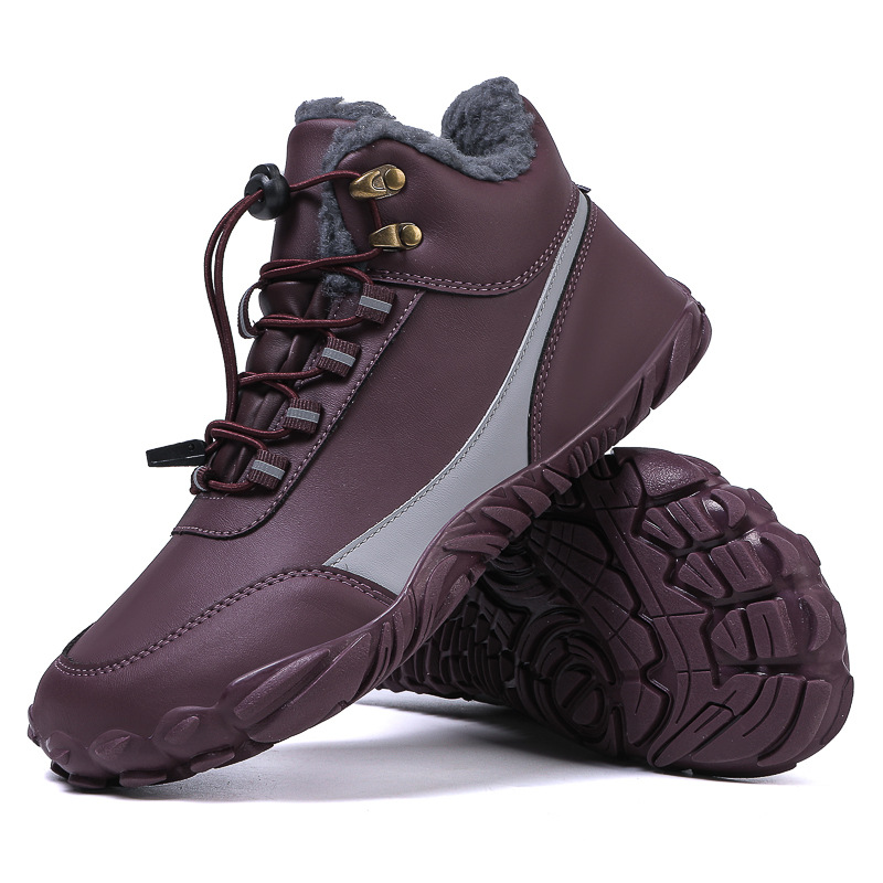Snow Boots Five-finger Outdoor Leisure Sports Camping Hiking Shoes Non-slip Warm Fleece-lined High Cotton-padded Shoes foto 2