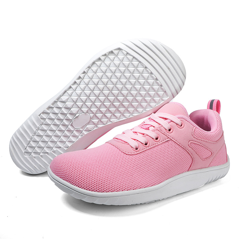 New Wide-toe Running Sports Soft Bottom Indoor Bare Feet Casual Shoes Flying Woven Breathable Mesh Shoes foto 2