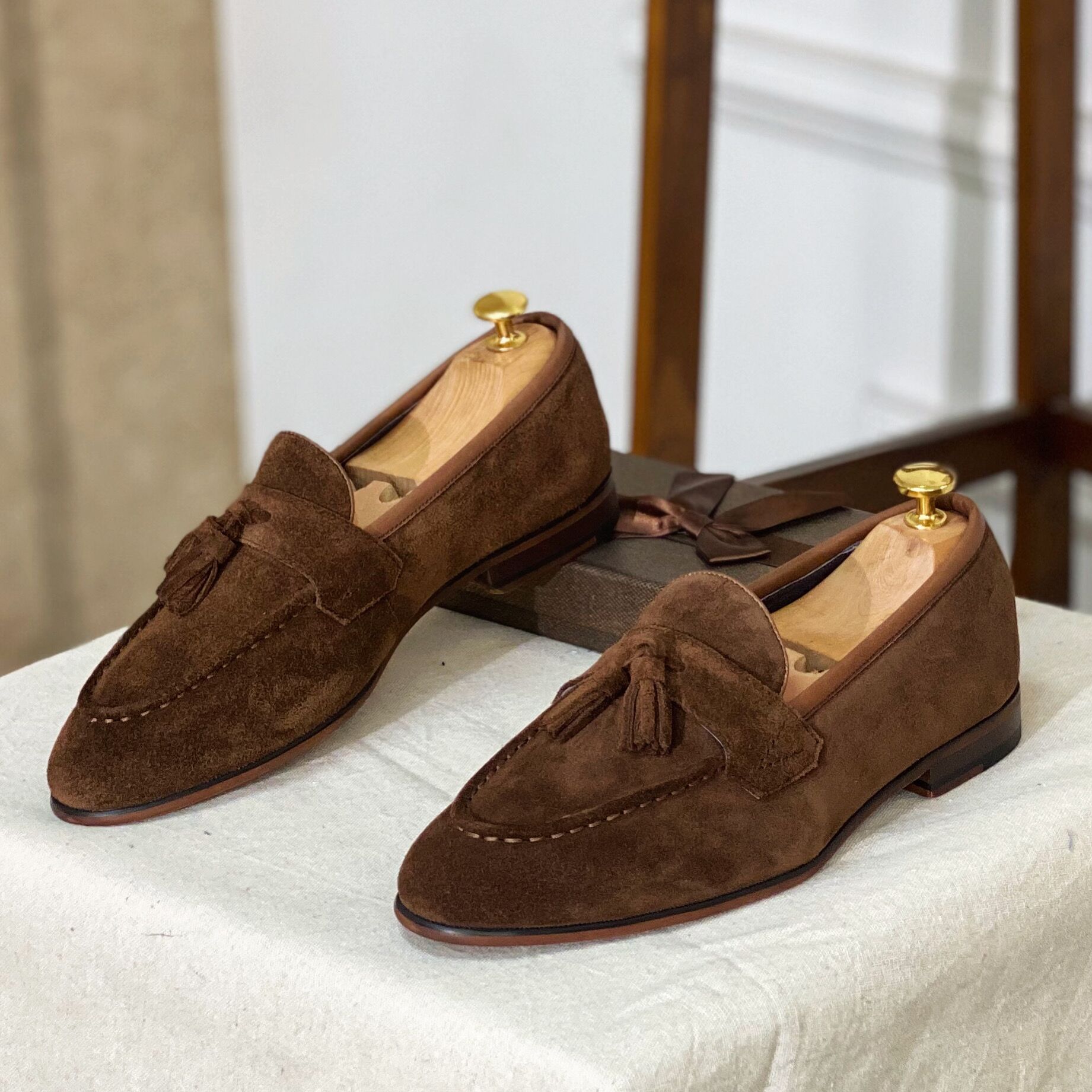 Square Cowhide Suit Shoes For Men foto 5